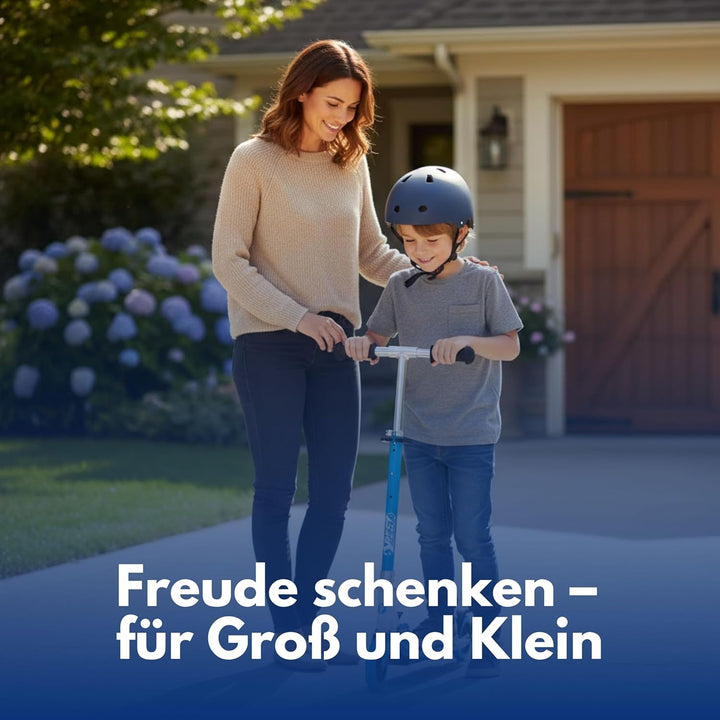 Best Sporting Scooter Kinder I klappbarer Tretroller I pink-weiss oder blau/schwarz I hochwertiger C