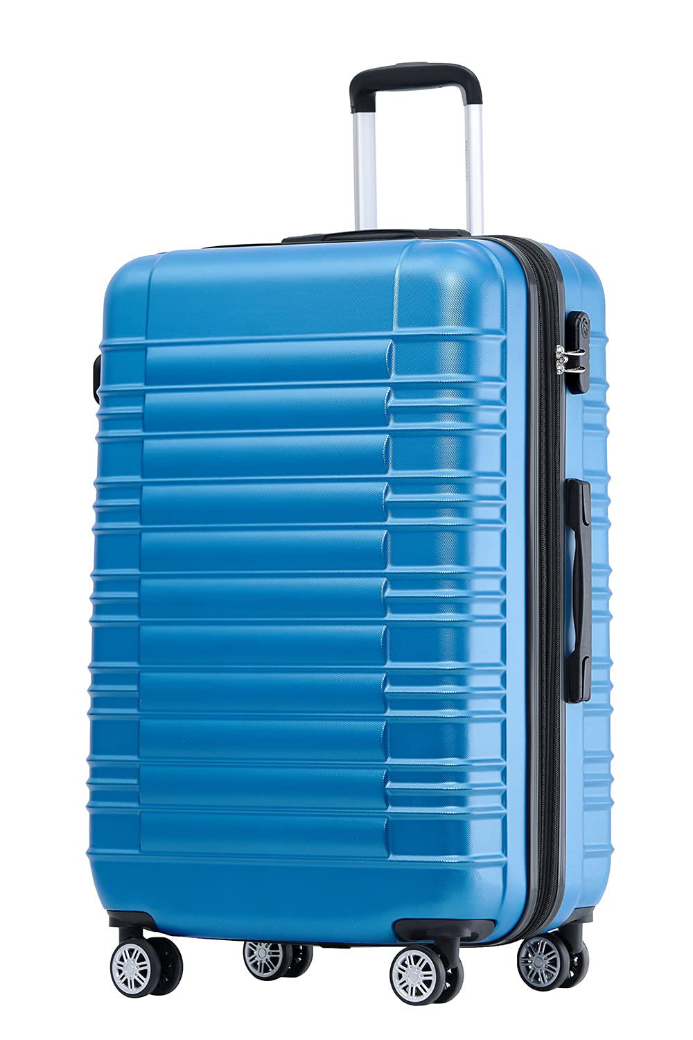 BEIBYE Reisekoffer 2088 Hartschalekoffer Gepäck Koffer Trolley Grösse L in 14 Farben (Türkis) Türkis