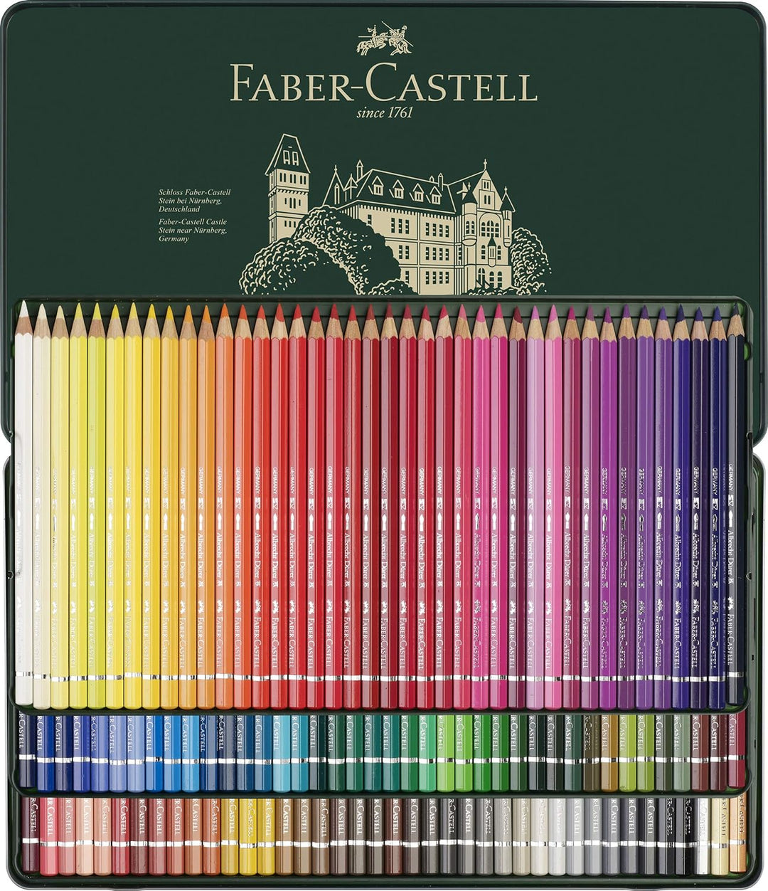 Faber-Castell 117511 - Aquarellstift Albrecht Dürer 120er Metalletui &amp; 117805-5 Aquarellbleistifte G