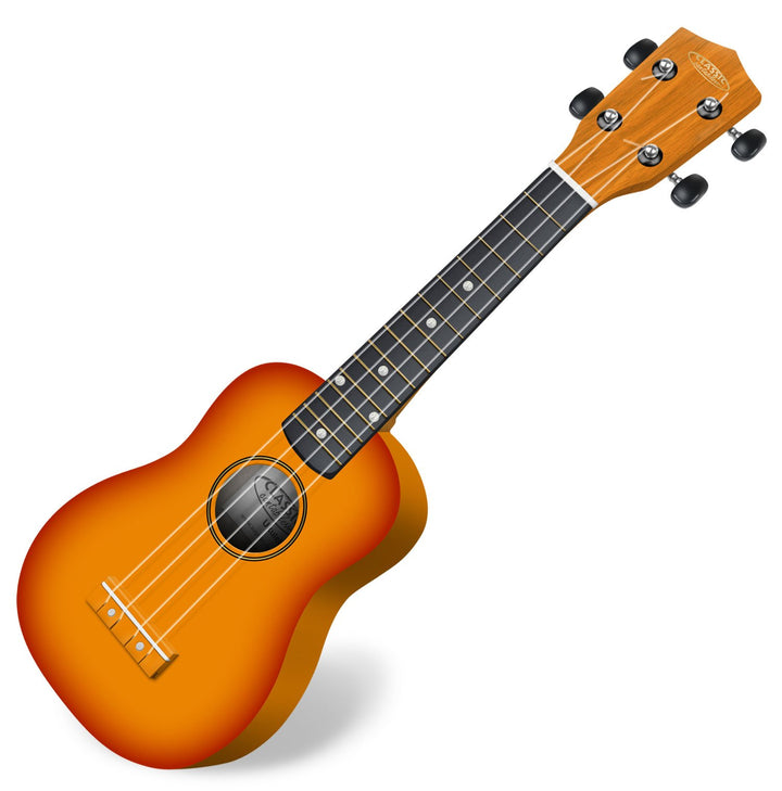 Classic Cantabile US-100 SB Sopranukulele (Ukulele, Uke, 15 Bünde, leichtgängige Gitarrenmechanik) s