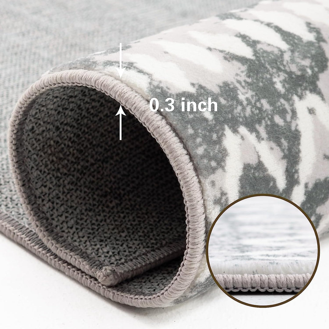 Carvapet Läufer Teppich 150x210cm rutschfest Lang Küchenteppich Waschbar Teppichläufer Weiche Mikrof