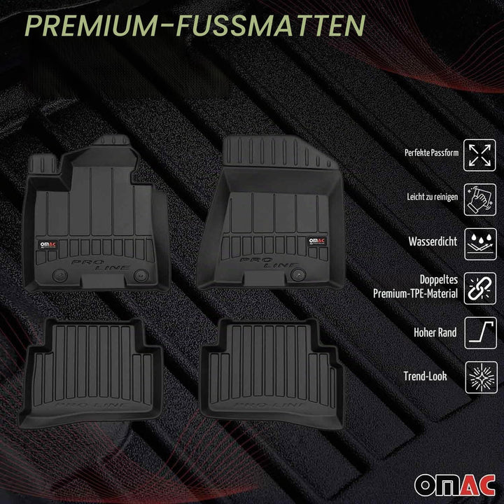OMAC Gummi Fussmatten kompatibel mit Hyundai Tucson 2015-2020 Premium TPE Automatten 4tlg Fussmatten