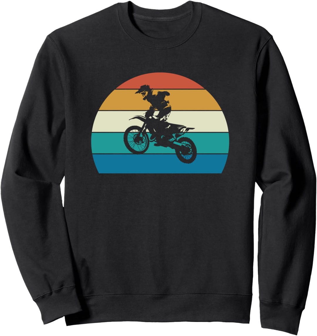 Dirt Bike Motocross-Geschenk Retro Vintage Sweatshirt