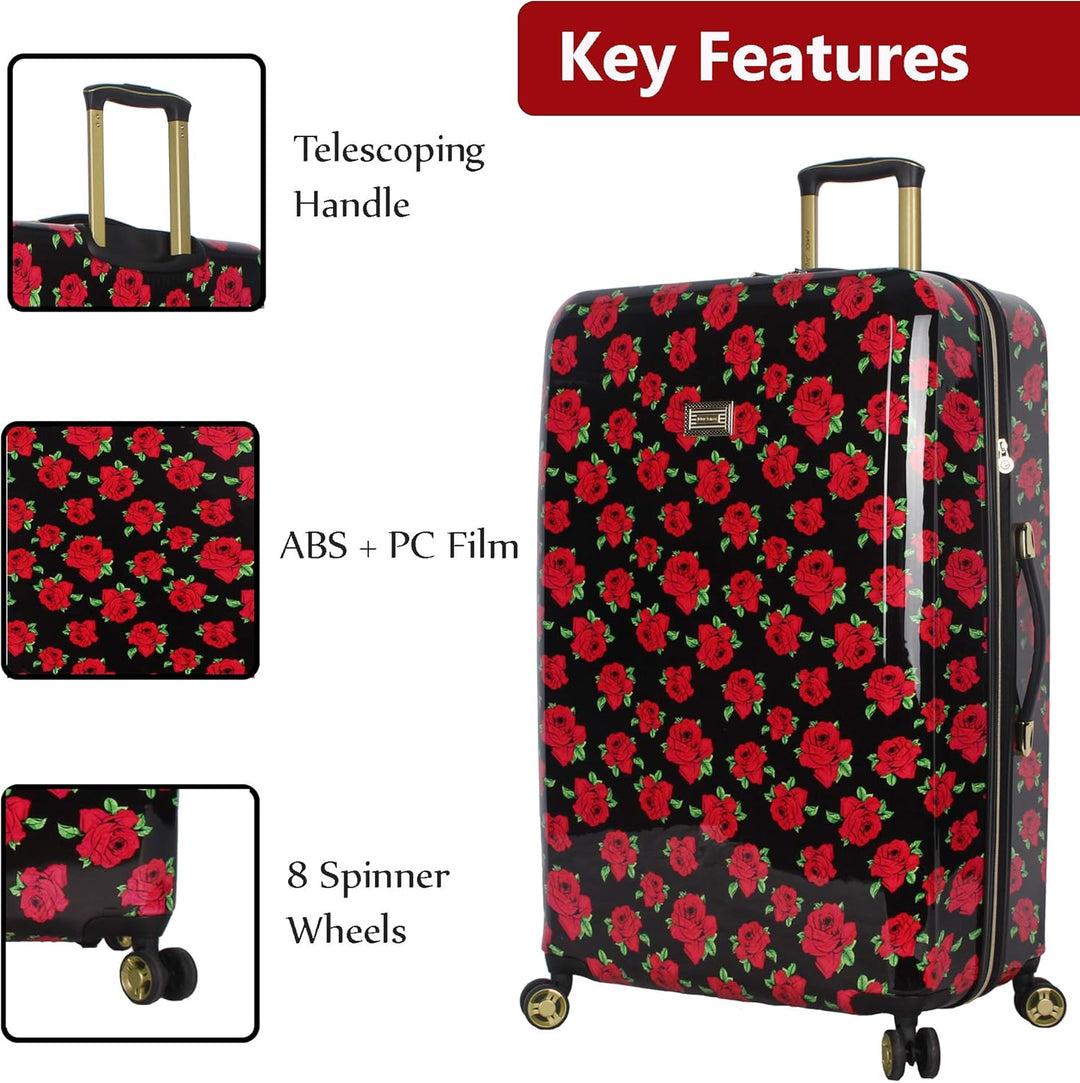 Betsey Johnson , Unisex, Erwachsene (nur Gepäck) Koffer Rot Covered Roses Einheitsgrösse Einheitsgrö