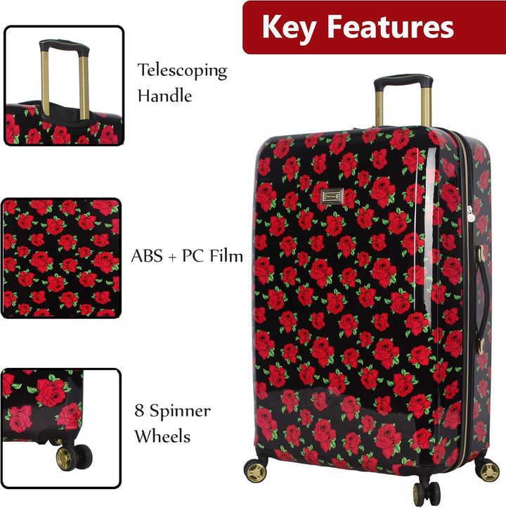 Betsey Johnson , Unisex, Erwachsene (nur Gepäck) Koffer Rot Covered Roses Einheitsgrösse Einheitsgrö
