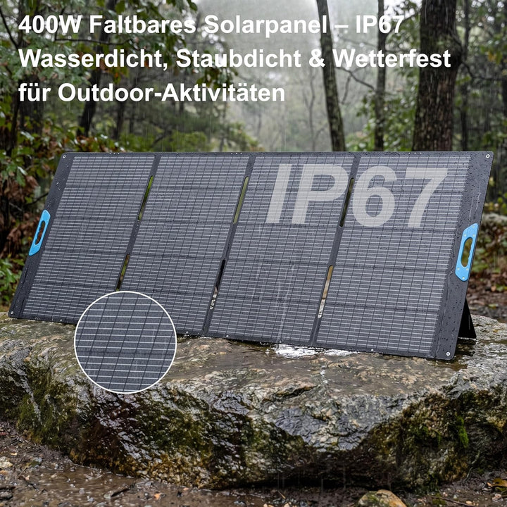 400W Solarpanel, 23,5% Wirkungsgrad ETEF Faltbares Solarladegerät
