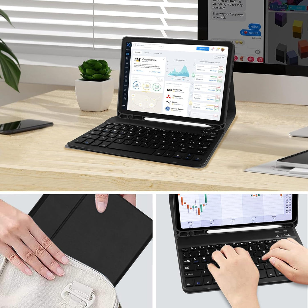 Tastatur Hülle für iPad Air 11 Zoll M2 2024 Italienisch