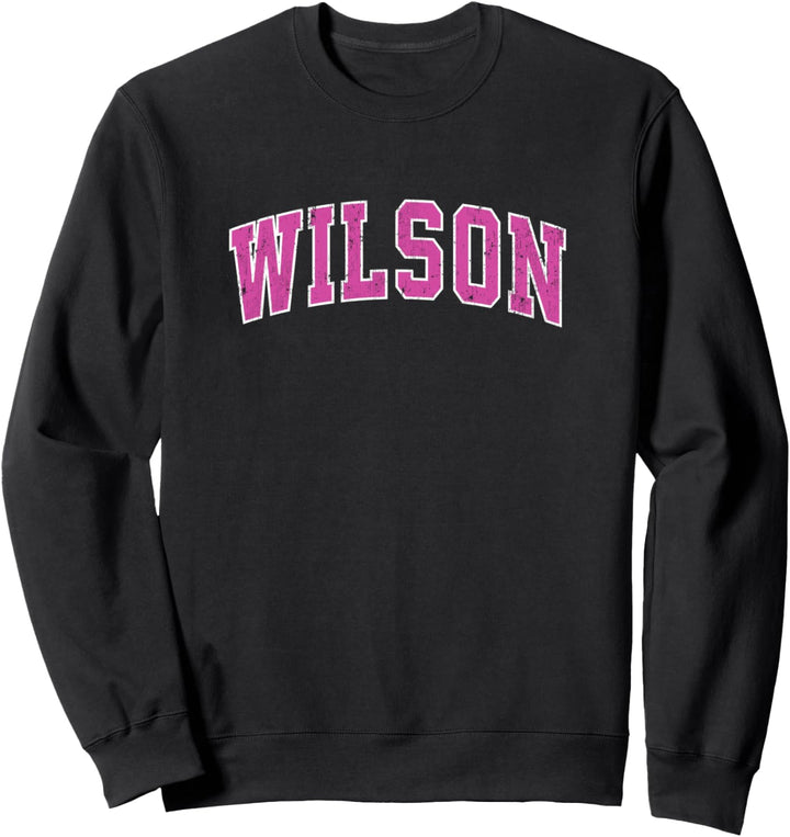 Wilson North Carolina NC Vintage-Sportdesign, rosa Sweatshirt