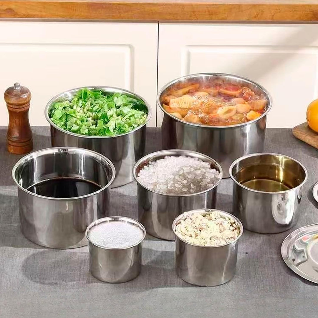 Edelstahl Stahl Topf, Stockpot mit Deckelinduktionstopf Hotelpfannen aus Edelstahl Runde Stapelbare