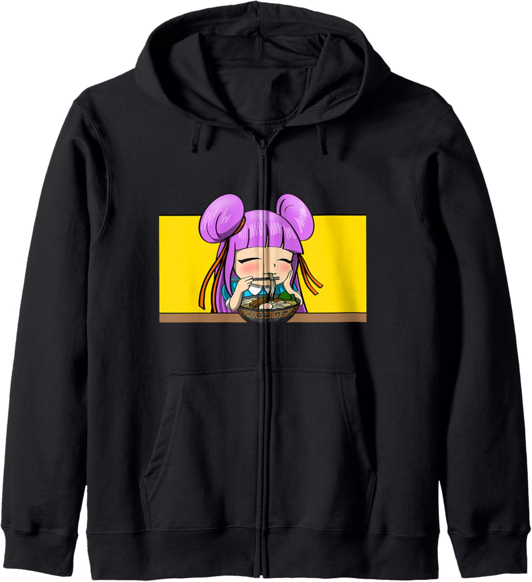 Anime Mädchen Ramen Lustige Frauen Animation Liebe Gesicht Kleinkind Kapuzenjacke