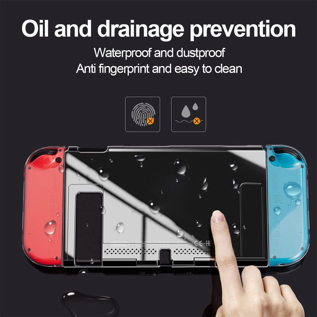 Hülle für Nintendo Switch TPU-Hülle für Nintendo Switch-Zubehör,Durchsichtige Hülle für Switch und J