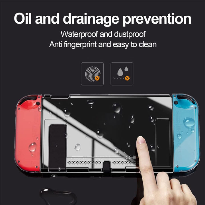Hülle für Nintendo Switch TPU-Hülle für Nintendo Switch-Zubehör,Durchsichtige Hülle für Switch und J