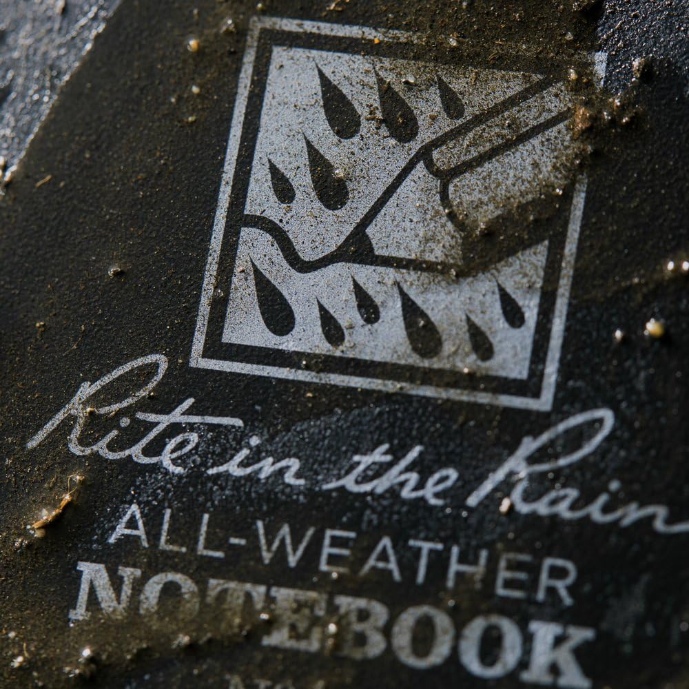 Rite in the Rain wasserdicht Notizblock, unisex, Waterproof, Schwarz, 8½ x 11-Inch Schwarz Universal