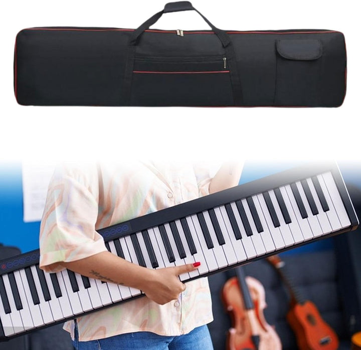 Wasserdichter Koffer für 88-Tasten-Keyboards, 136 x 33 x 17 cm, mit Tasche, tragbare Gigbag für elek
