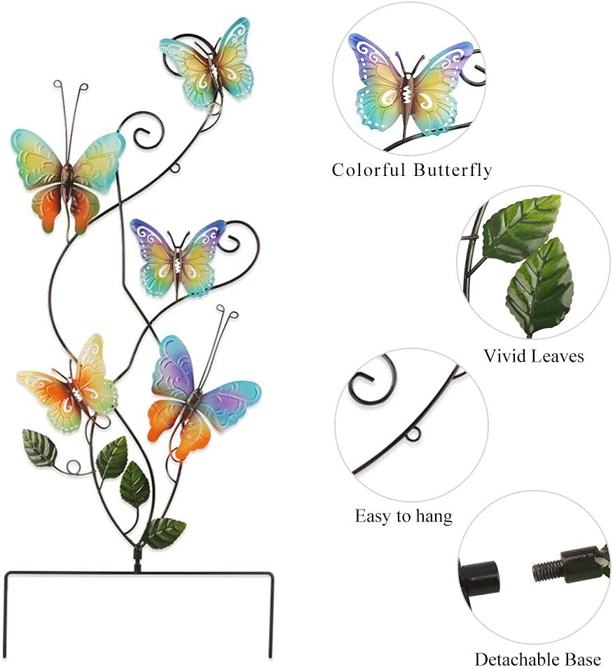 Schmetterling Gartendeko Gartenstecker Schmetterling Metall Handgefertigt Insekt Schmetterling Deko