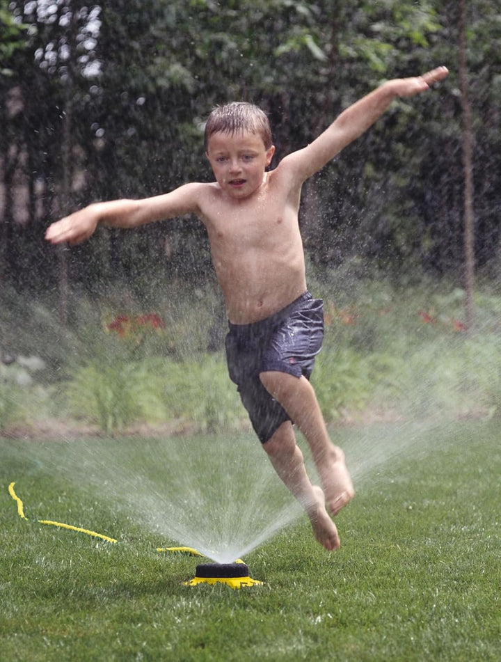 Dramm Colorstorm 9-pattern Turret Sprinkler mit widerstandsfähigen Metall Boden Orange, Orange