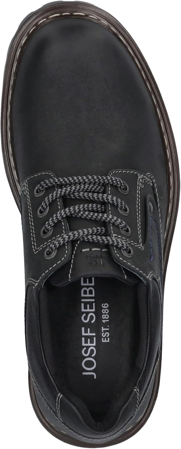 Josef Seibel Herren Bequemschuhe Chance 59,Wechselfussbett,wasserdicht 44 EU Schwarz, 44 EU Schwarz