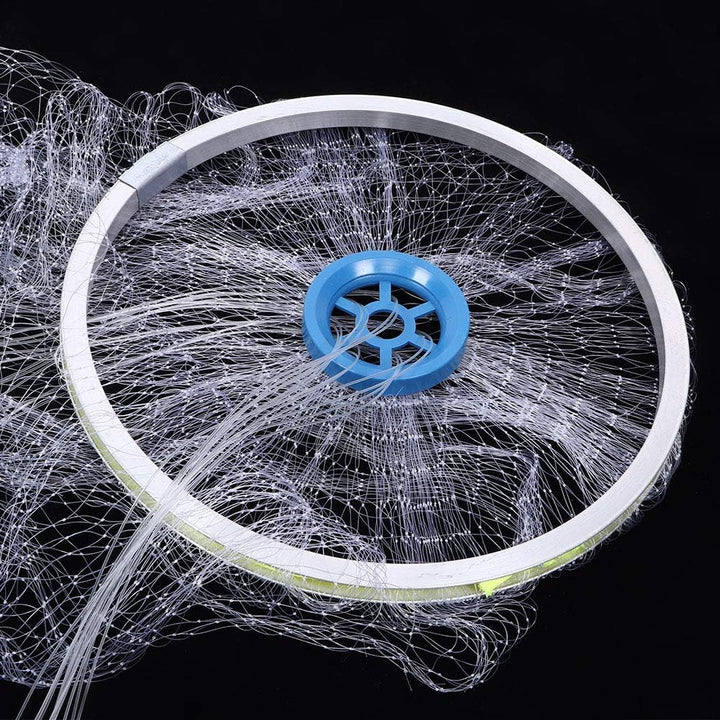 Wurfnetz Zum Fischen, Tragbares Fischernetz, Nylon Mesh Fischnetz zum Fangen von Angelnetz Angelzube