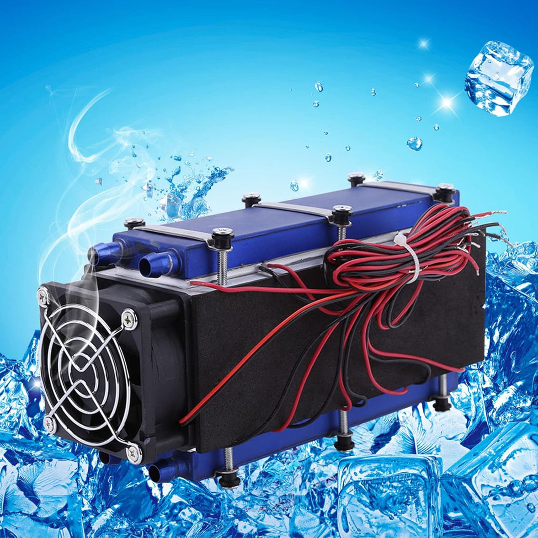 Peltier-Kühlung Thermoelektrischer Kühler, Mini Luftkühlgerät DC 12V 576W 8-Chip Computer-Kühlkörper