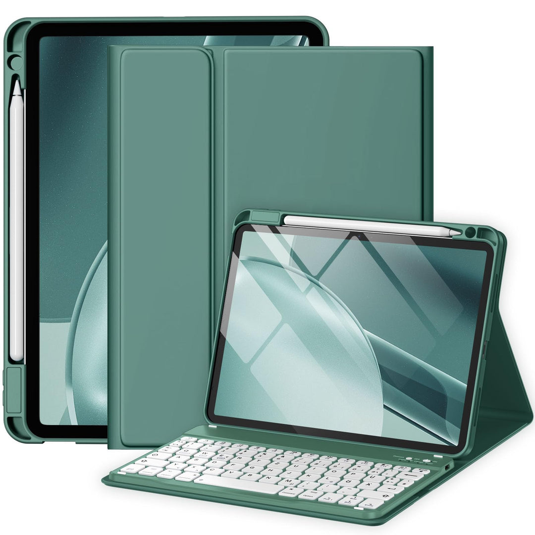 Hülle mit Tastatur für iPad Air 11 Zoll M3 2025 M2 2024/Air 5 Generation 2022 4. 2020 10,9 Zoll, Mag