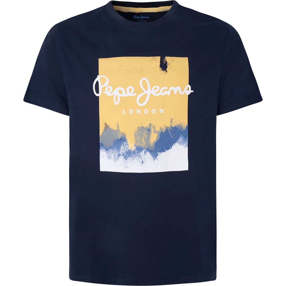 Pepe Jeans Herren Roslyn T-Shirt, Blue (Dulwich)