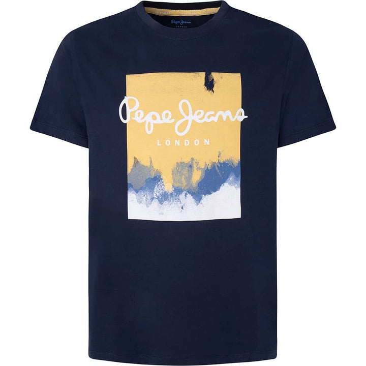 Pepe Jeans Herren Roslyn T-Shirt, Blue (Dulwich)