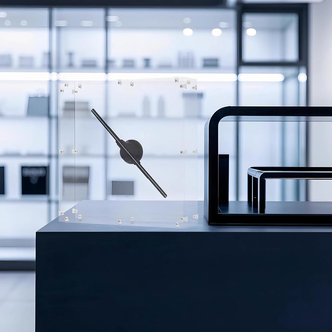 Missyou 50cm 3D Hologramm Fan mit WiFi und Bluetooth, HD LED Hologramm Projektor für Ausstellungen u