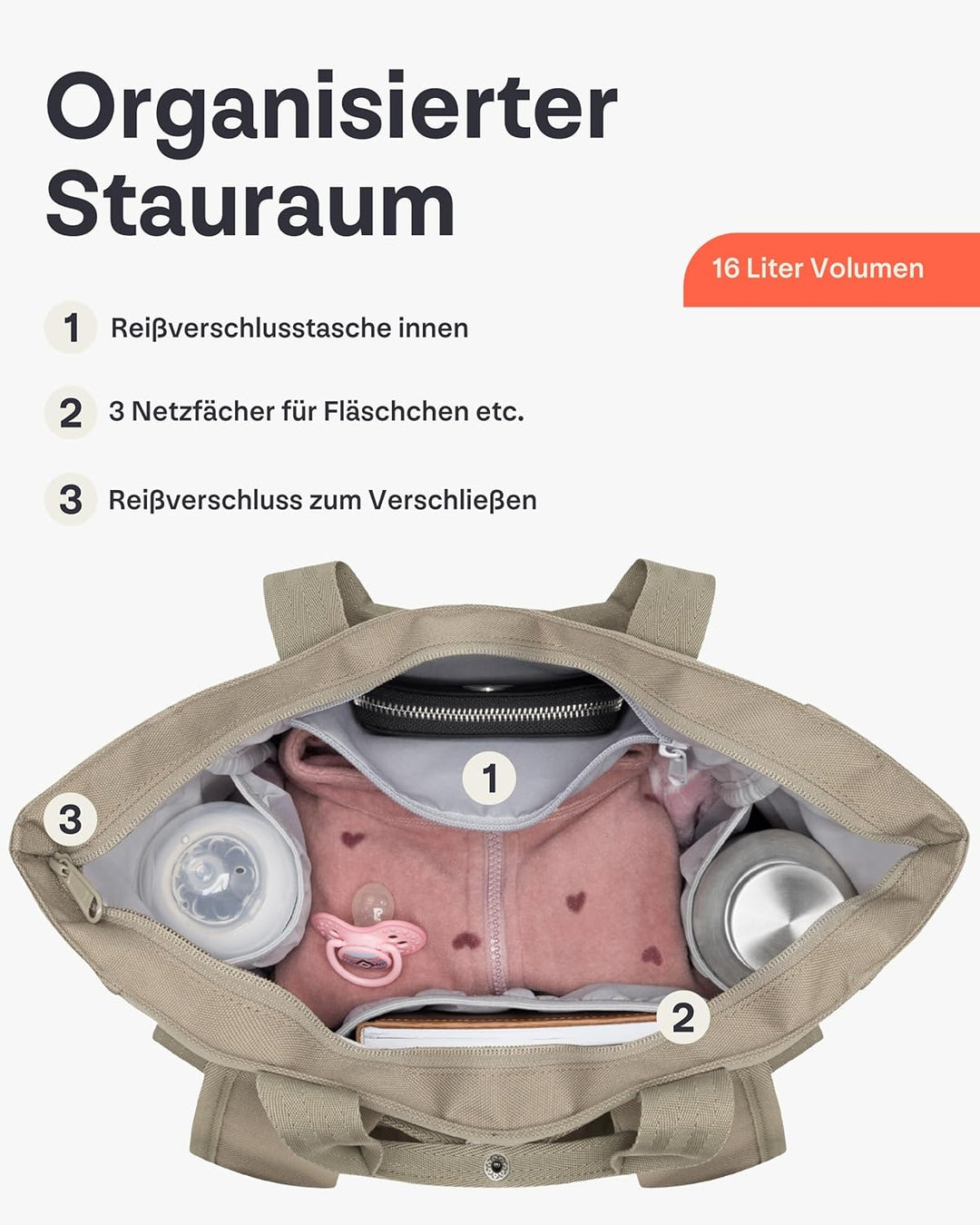 Johnny Urban Wickelrucksack & Wickeltasche für Kinderwagen - Blair - Kinderwagentasche mit vielen Fä