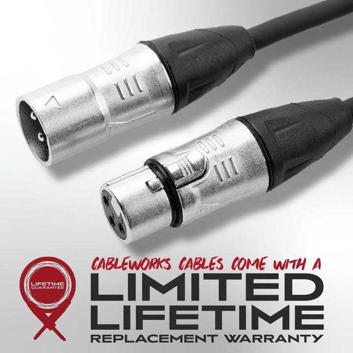 Gator Cableworks GCWB-XLR-20 Backline 20 Foot 6m XLR Speaker – Hochwertiges Audiokabel für professio