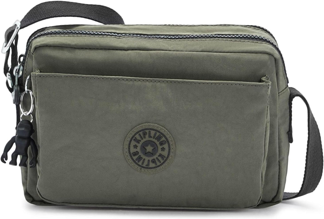 Kipling Damen Abanu M Crossbody, Grün Moss, 24x17x9 cm (B x H T) EU Green Moss, Green Moss