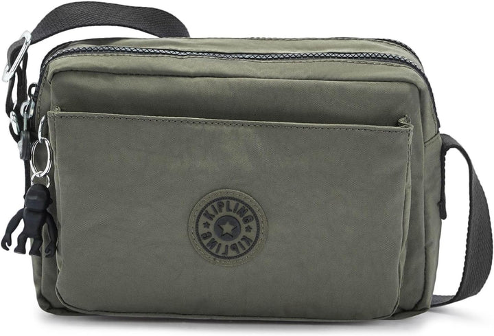 Kipling Damen Abanu M Crossbody, Grün Moss, 24x17x9 cm (B x H T) EU Green Moss, Green Moss