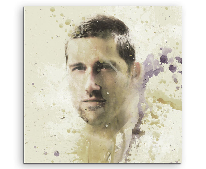Lost_Jack_III_60x60cm Splash Art Paul Sinus Aquarell, Gemälde, Kunstbild auf Leinwand