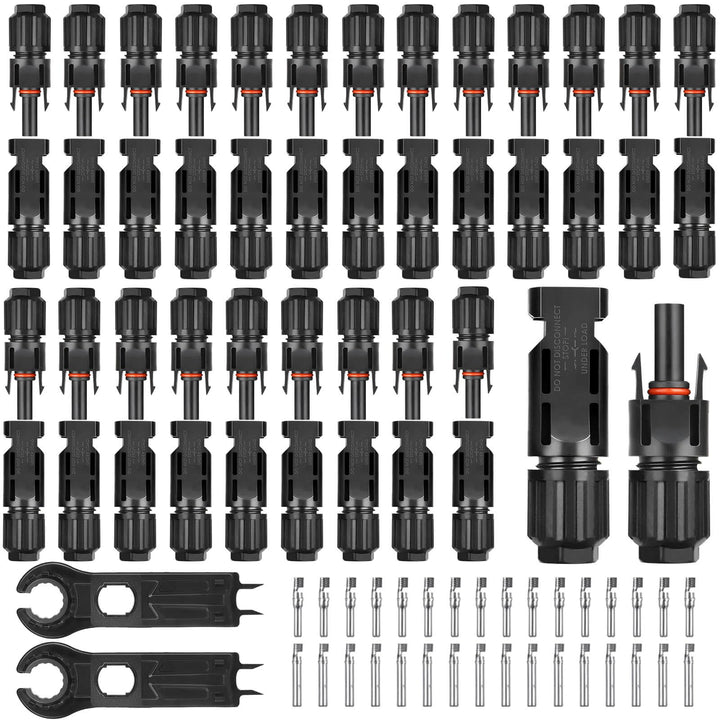 22 Paar Solarstecker,Selizo IP67 Stecker Solarpanel Stecker Männlich/Weiblich Solarpanel Kabelstecke