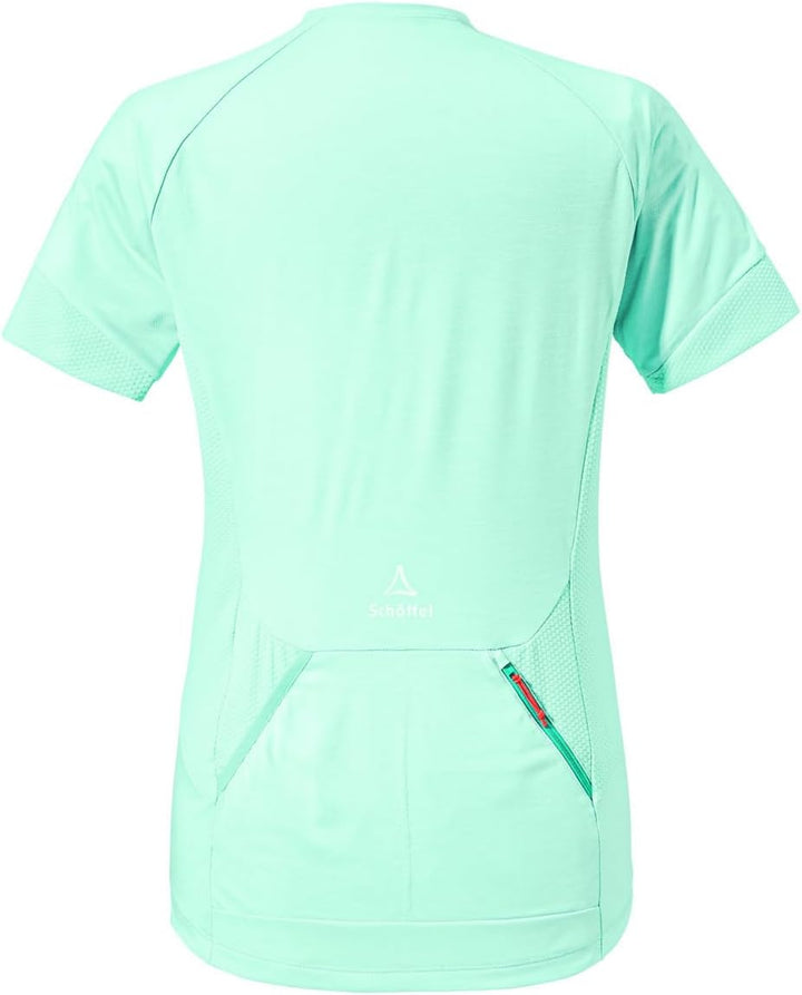 Schöffel Damen Shirt Auvergne L, geruchshemmendes Radtrikot, schnell trocknendes Funktionsshirt mit