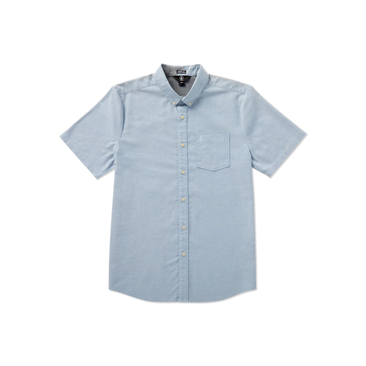 Volcom Herren Everett Oxford Modern Fit Woven Shirt Hemd mit Button-Down-Kragen S Wrecked Indigo 1,