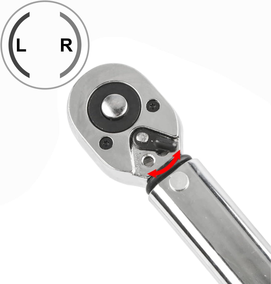 NRGDILY Drehmomentschlüssel 1/4" Fahrrad & Motorrad 5-25Nm, Drehmomentschlüssel mit Doppelskala, ±4%