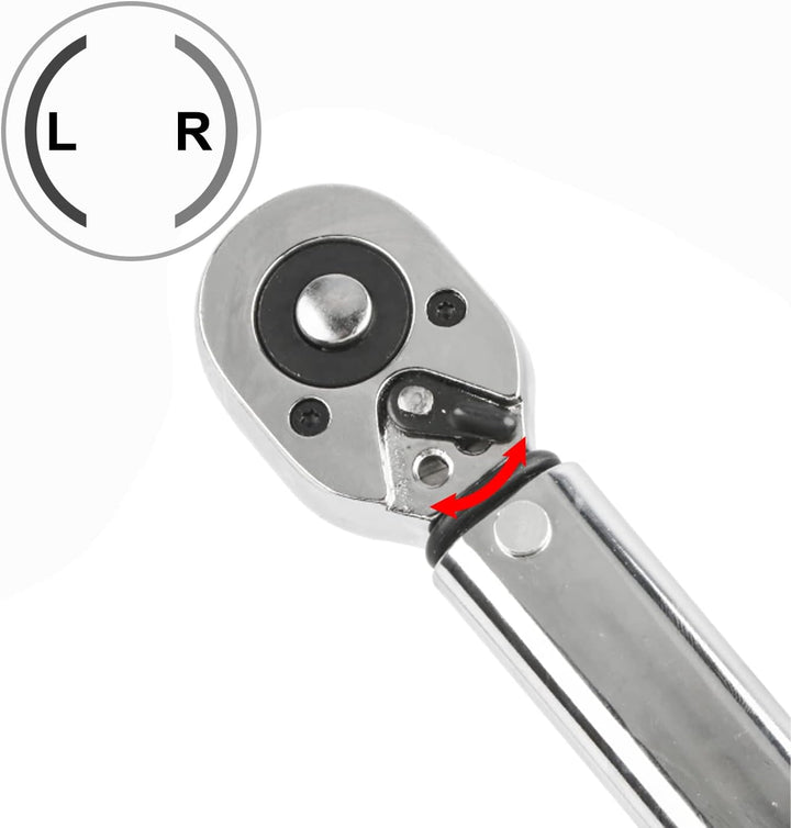 NRGDILY Drehmomentschlüssel 1/4" Fahrrad & Motorrad 5-25Nm, Drehmomentschlüssel mit Doppelskala, ±4%