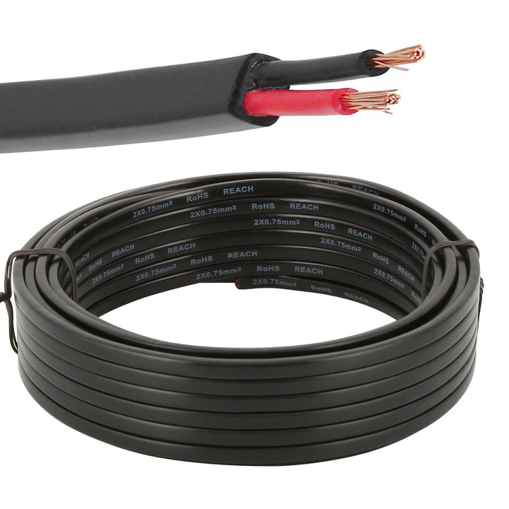 ETUKER Fahrzeugkabel 2 adrig 10M Kabel Anhänger 2 polig Camping Fahrzeugleitung Kabelquerschnitt 2X