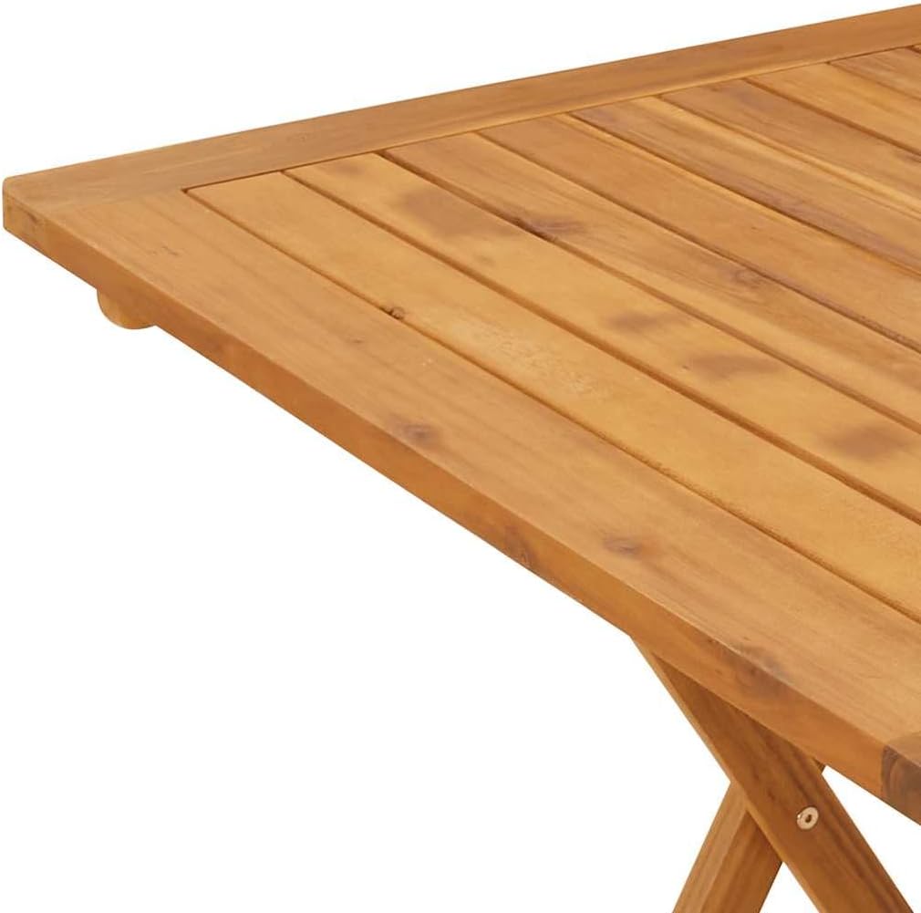 vidaXL Akazienholz Massiv Gartentisch Klappbar Bistrotisch Klapptisch Holztisch Garten Tisch Esstisc