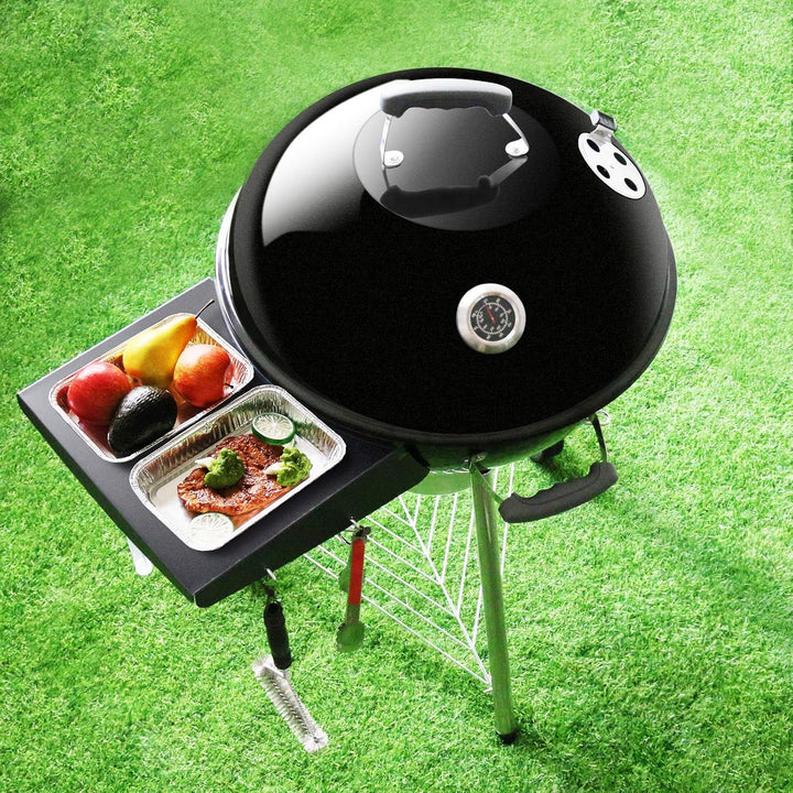 Denmay Grill Tischregal deckelhalter kugelgrill zubehör für Weber 57 cm Kugelgrill, Kohlegrills One-
