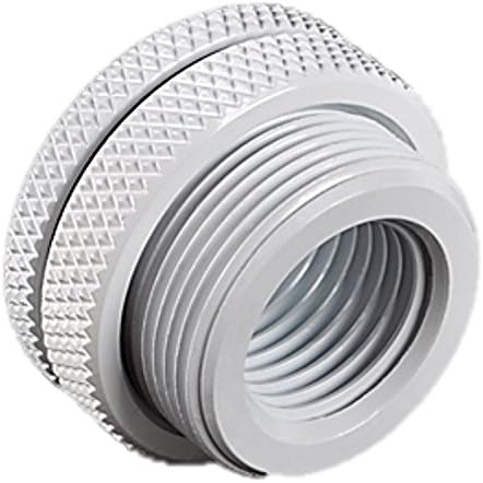 BitsPower Gehäusedurchführung Anschluss gerade G1/4 Zoll IG Auf G1/4 Zoll IG - weiss