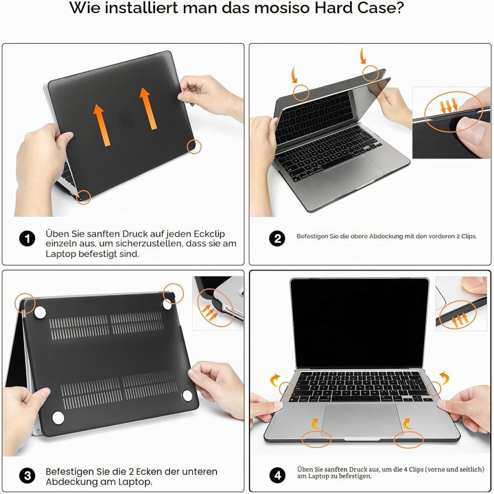 MOSISO Hülle Kompatibel mit MacBook Air 13 Zoll M4 M3 M2 2025 2024-2022 A3240 A3113 A2681 Touch ID,P