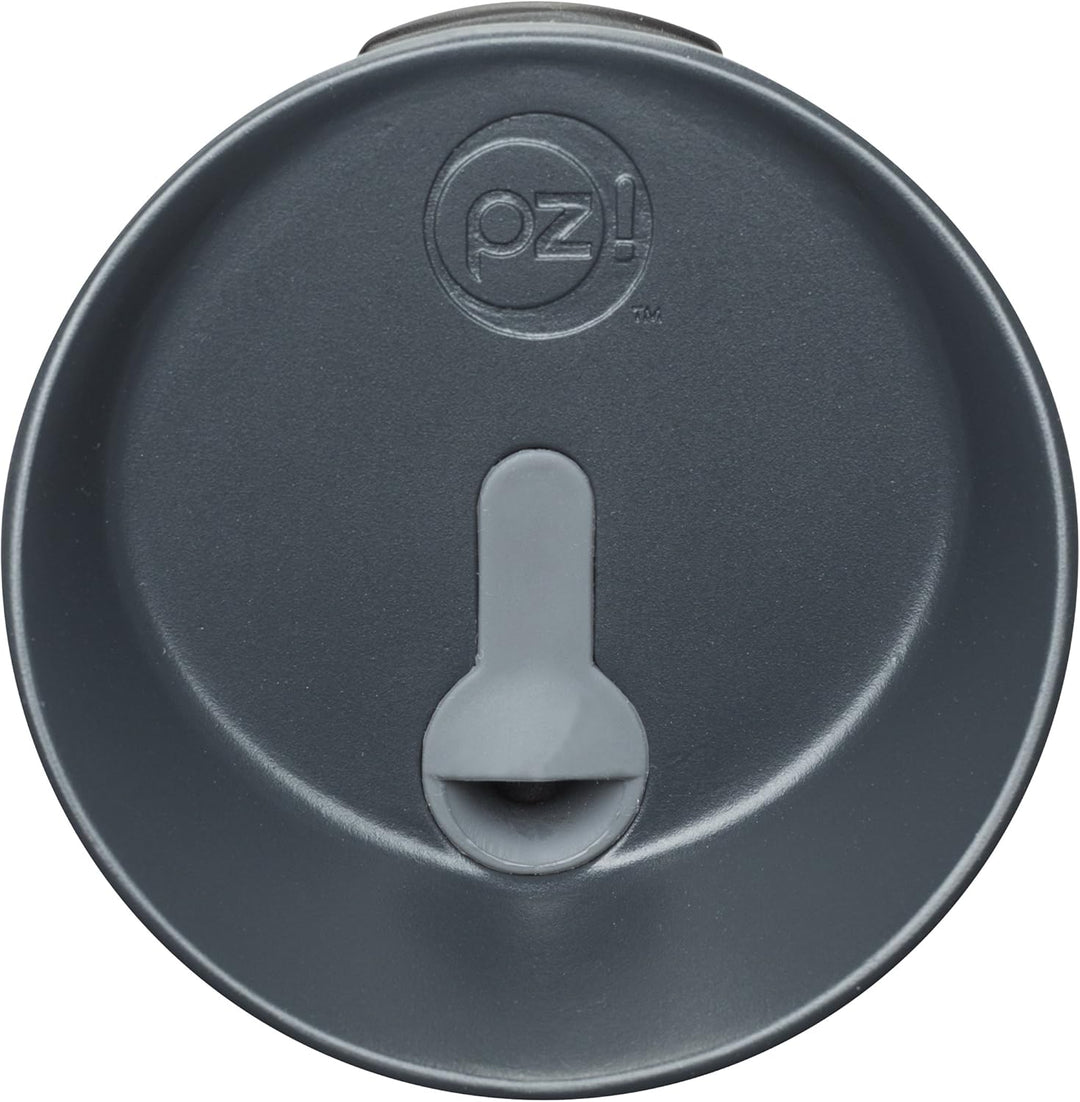 Zak Designs Fluted Stainless Steel Double Wall Vacuum Tumbler with Insulated Button Lid 16 oz, Multi