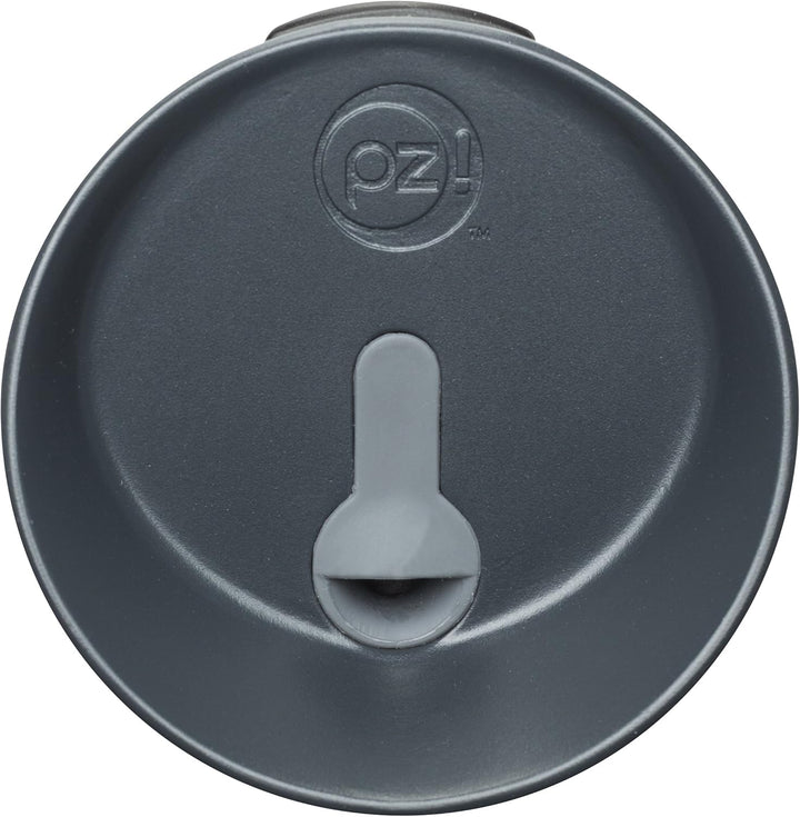 Zak Designs Fluted Stainless Steel Double Wall Vacuum Tumbler with Insulated Button Lid 16 oz, Multi
