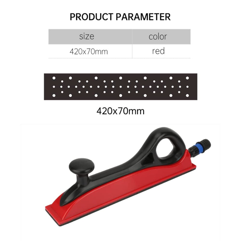Schleifblock,Handschleifer Sanding Block Kunststoff Handschleifblock Staubfreies Absaugschleifblock