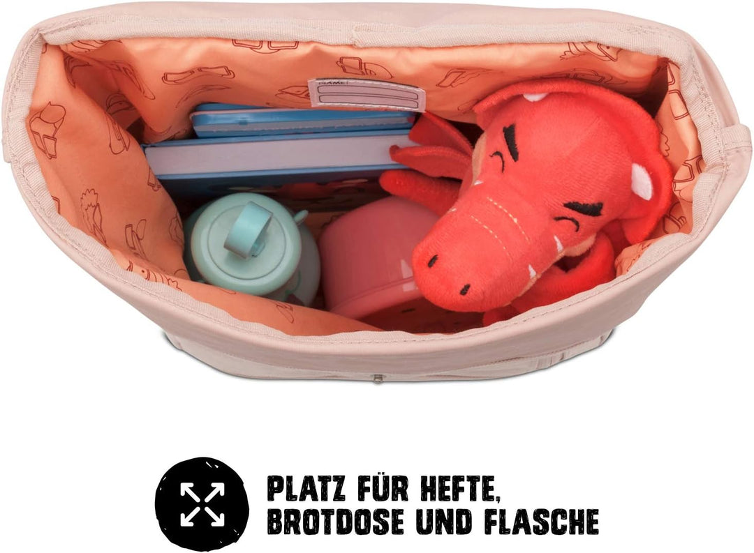 Johnny Urban Rucksack Kinder Mädchen Rosa - Junior Aaron - Kinderrucksack mit Brustgurt - Aus recyce