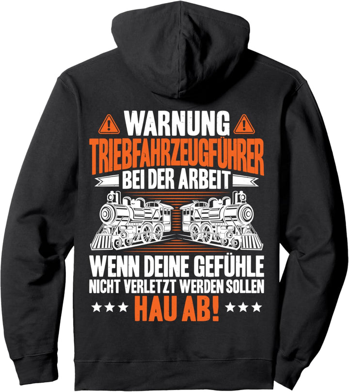 Lokführer Bei Der Arbeit Lokomotivführer Triebfahrzeugführer Pullover Hoodie