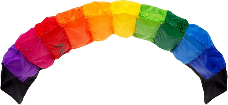 Wolkenstürmer® Paraflex Basic 2-Leiner Lenkmatte 1.7 Rainbow - Kite Drachen mit Flugschlaufen – Zwei