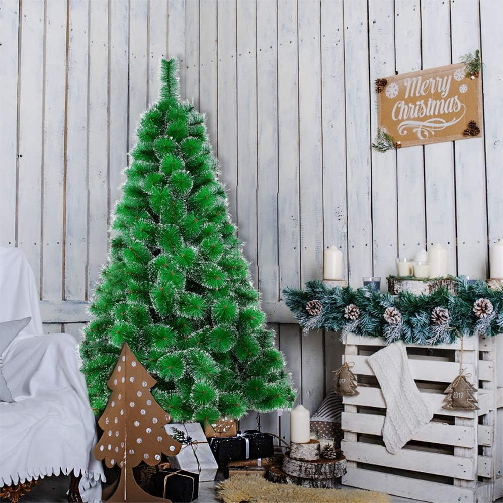 HENGMEI 120cm PVC Weihnachtsbaum Tannenbaum Christbaum Grün künstlicher mit Metallständer ca. 85 Spi