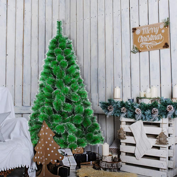 HENGMEI 120cm PVC Weihnachtsbaum Tannenbaum Christbaum Grün künstlicher mit Metallständer ca. 85 Spi